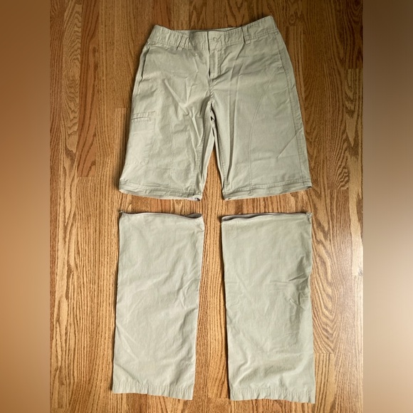 Danskin Now Convertible Hiking Pants Water Resistant Tan Women’s Size Small 4/6 - Picture 10 of 16
